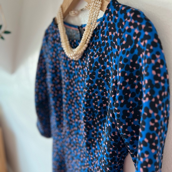 🎈Host Pick🎈EUC Boden tea dress 2P retro print waistband knee length 1/2 sleeve - Picture 5 of 15